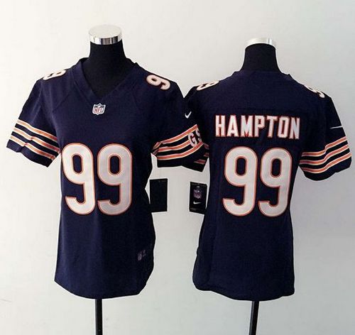 Nike Bears #99 Dan Hampton Navy Blue Team Color Women's Stitched NFL Elite Jersey